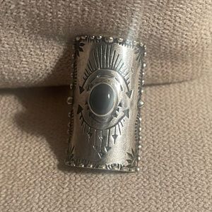 Spell and the Gypsy Collective onyx shield ring 7